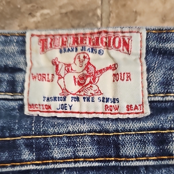 True Religion Women's Flare Low Rise Blue Jeans Size 28 - Picture 11 of 11